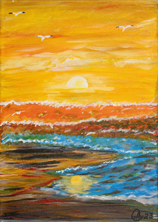 Sunset on the Sea